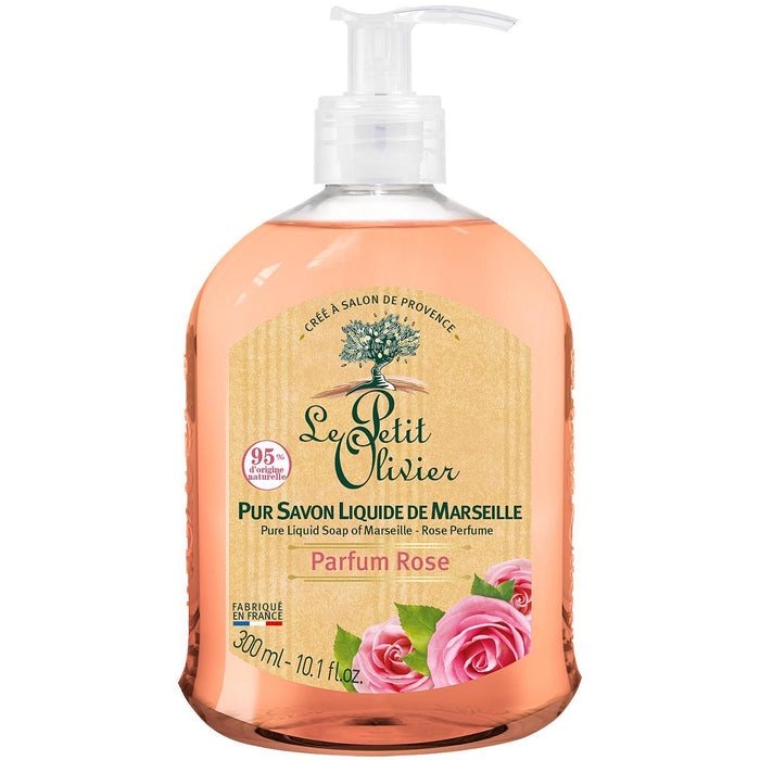 Le Petit Olivier Pure Liquid Seife von Marseille Rose 300 ml