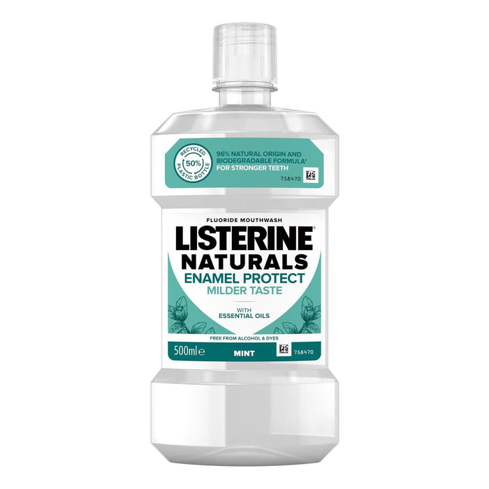 Listerine Naturals Emaille schützen Mundwasser 500 ml