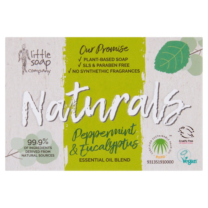 Little Soap Company Naturals Bar Soap Peppermint & Eucalyptus 100g