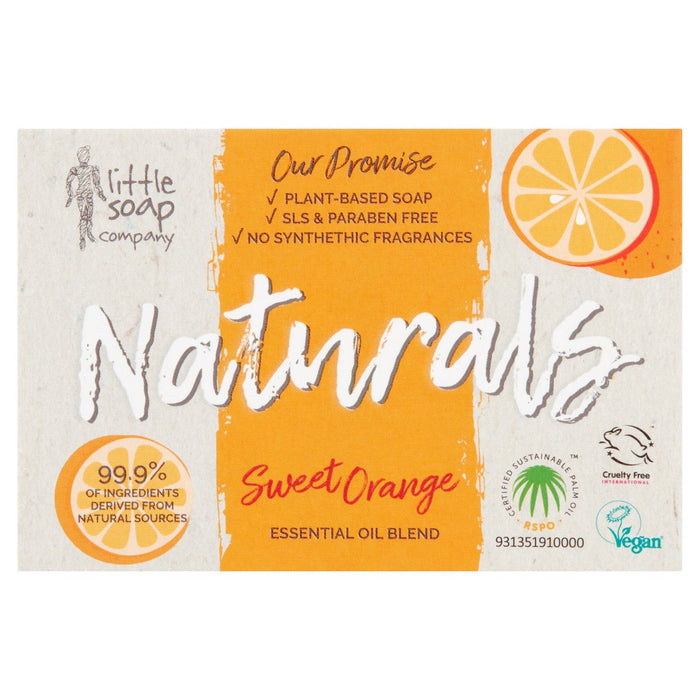 Little Soap Company Naturals Bar Seife süße Orange 100g