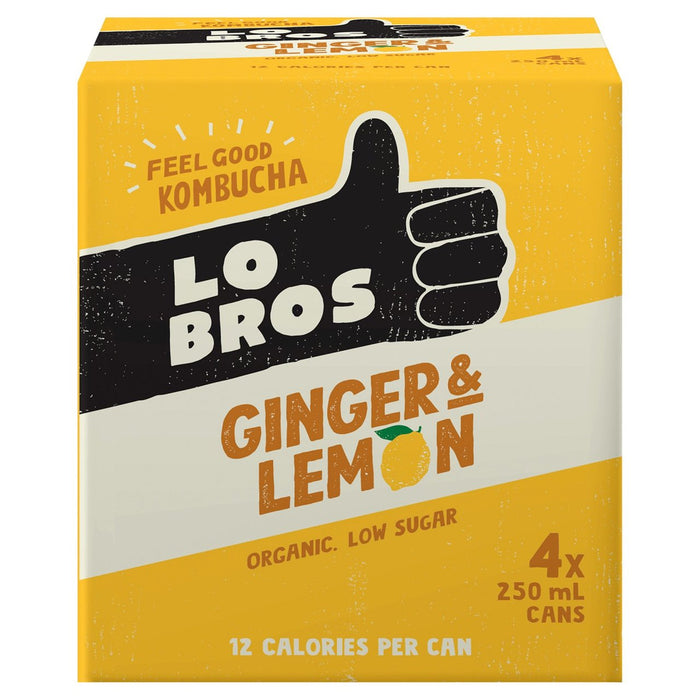 Lo Bros Ingwer & Zitronen Multipack 4 x 250 ml