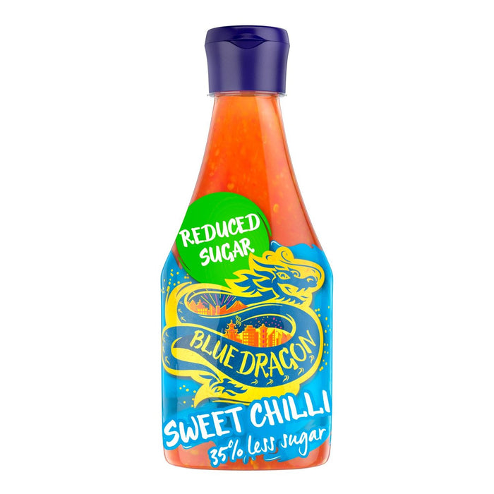 Azul Dragón reducido azúcar dulce chile salsa salsa apretada 350 ml