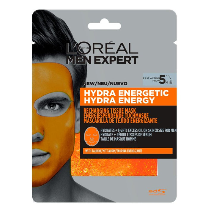 L'Oreal -Männer -Experte Tissue Mask Hydraenergetic