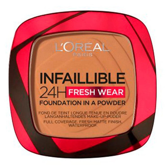 Fondation Infallible 24H de L'Oréal Paris dans une poudre 330 noisette