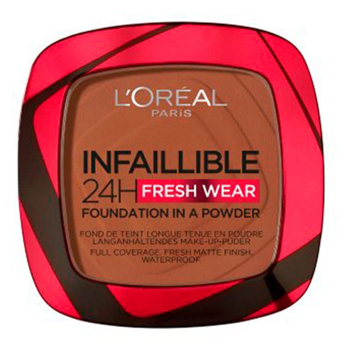 L'Oreal Paris Infallable 24h Foundation in einem Pulverschatten 375 Tiefe Bernstein