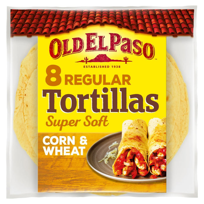 Old El Paso Super Soft Corn & Wheat Tortillas 8 per pack