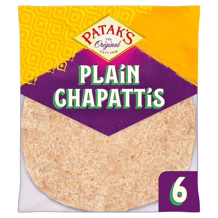 Pataks einfacher Chapattis 6 pro Pack