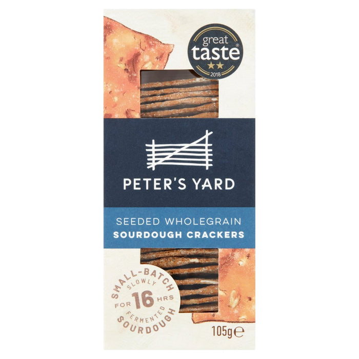 Peter's Yard Seeded Wholegrain Sourdough Crackers 105g