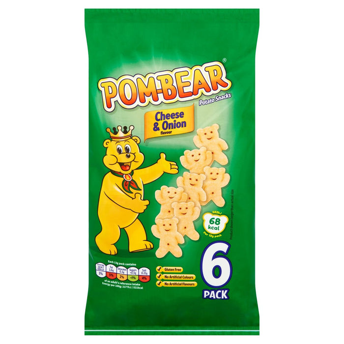 Pom Bear Käse & Zwiebel 6 x 13 g pro Packung