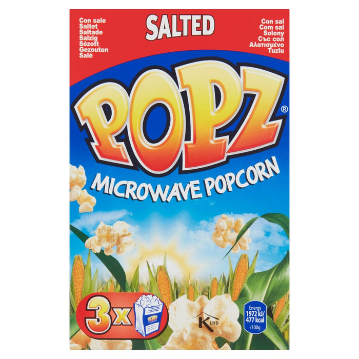 Popz Mikrowelle Popcorn gesalzen 3 x 90 g