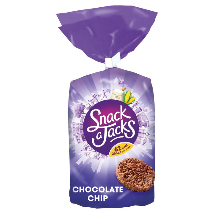 Snack a Jacks Tortitas de Arroz con Chips de Chocolate 180g 