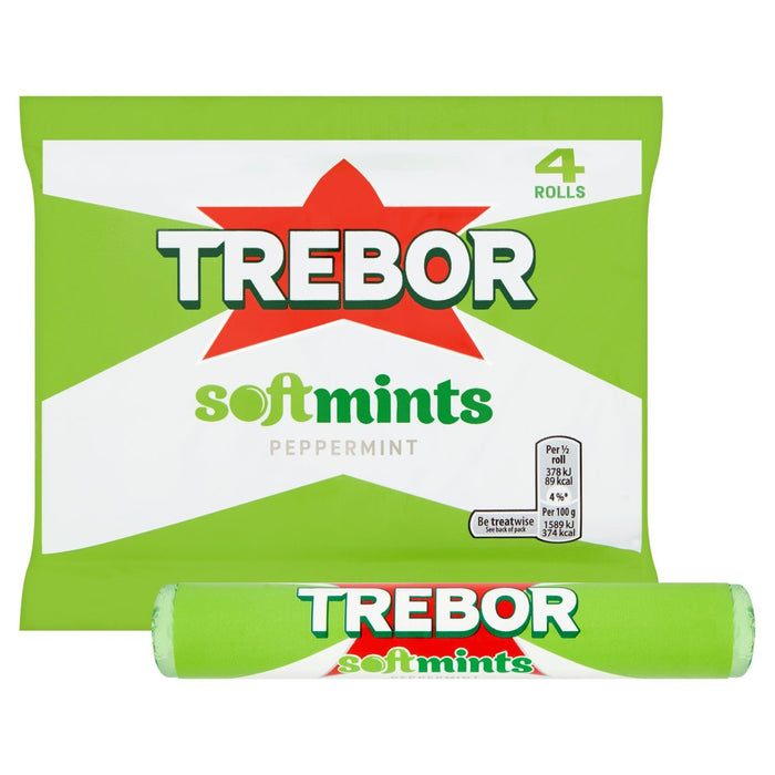 Trebor Softmints Pfeffermint Minzbrötchen 179g