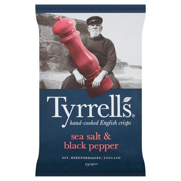 Tyrrells sel de mer et poivron noir Crisps 150G