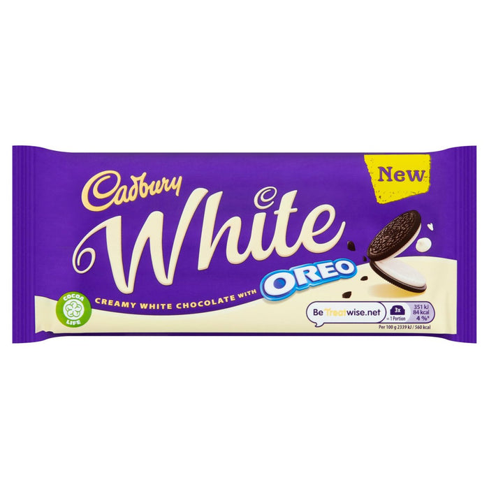 Cadbury Oreo White Chocolate Bar 120G