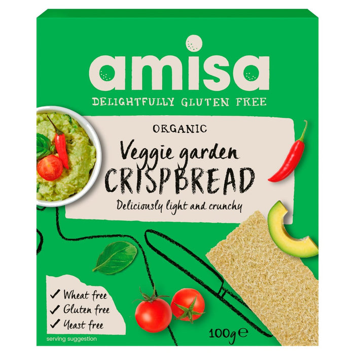 Amisa Bio Gluten Free Veggie Garden Crispbread 100g