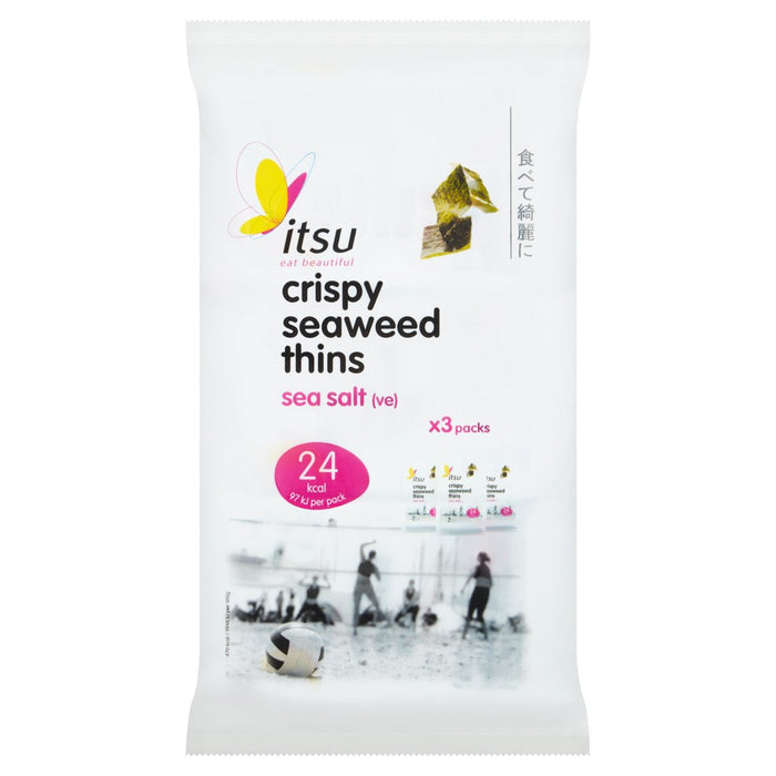 Itsu Seaweed Thins Sea Salt Flavour Multipack 3 x 5g