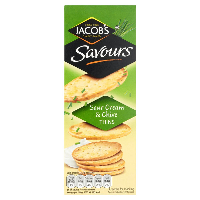 Jacob's Sour Cream & Chive Savours 150g