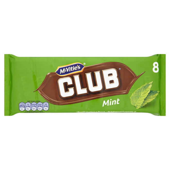 Mcvitie's Club Mint 8 x 22,5g