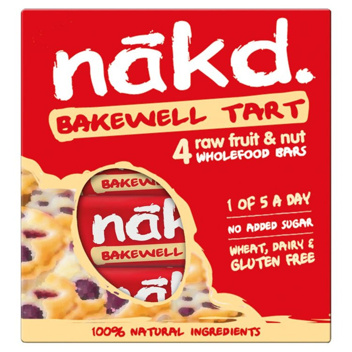 Nakd Bakewell Tart Obst- und Nussbalken 4 x 35 g