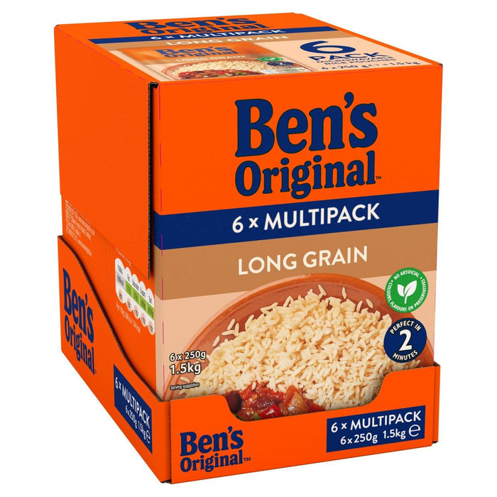 Bens Original Long Grain Mikrowellenreis 6 x 250 g