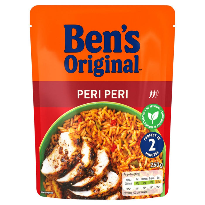 Bens PERI PERI MICROWAVE RICE 250G