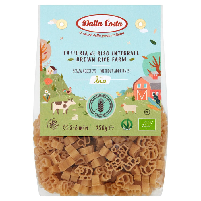 Dalla Costa Gluten Free Organic Brown Rice Farm Pasta 250G