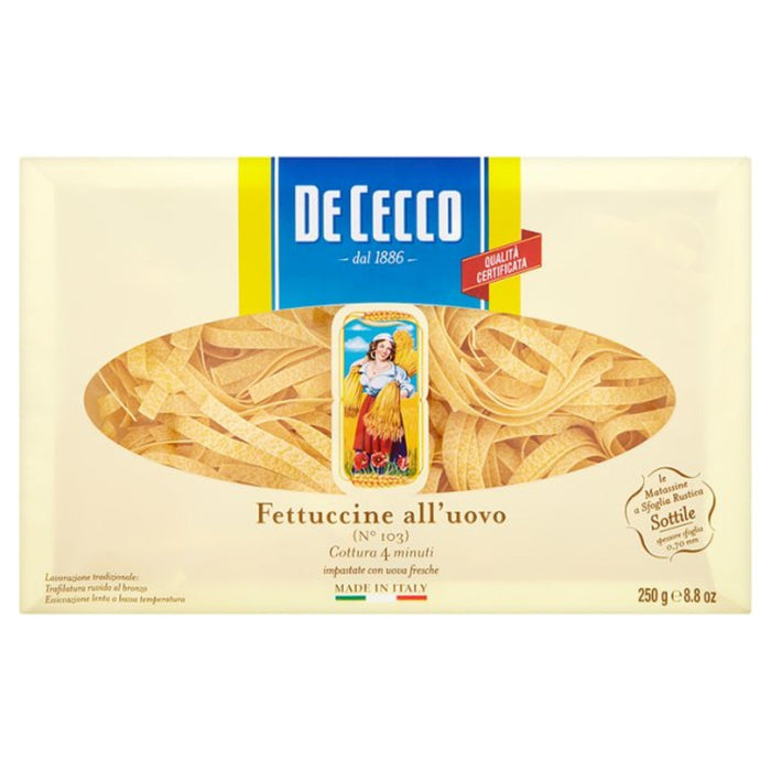 De Cecco Fettuccine All'Uovo 250G