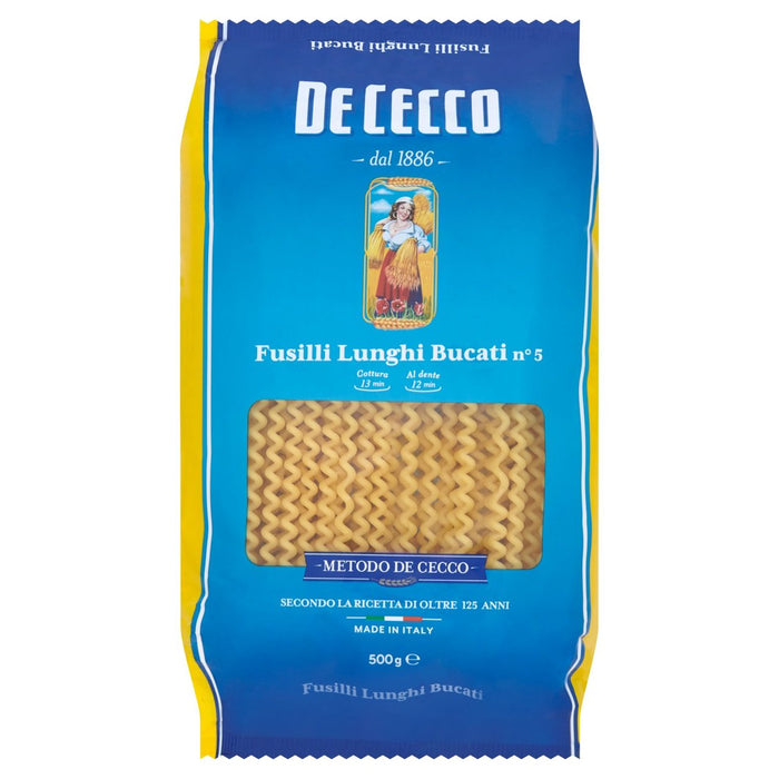 De Cecco Fusilli Lunghi Bucati 500G