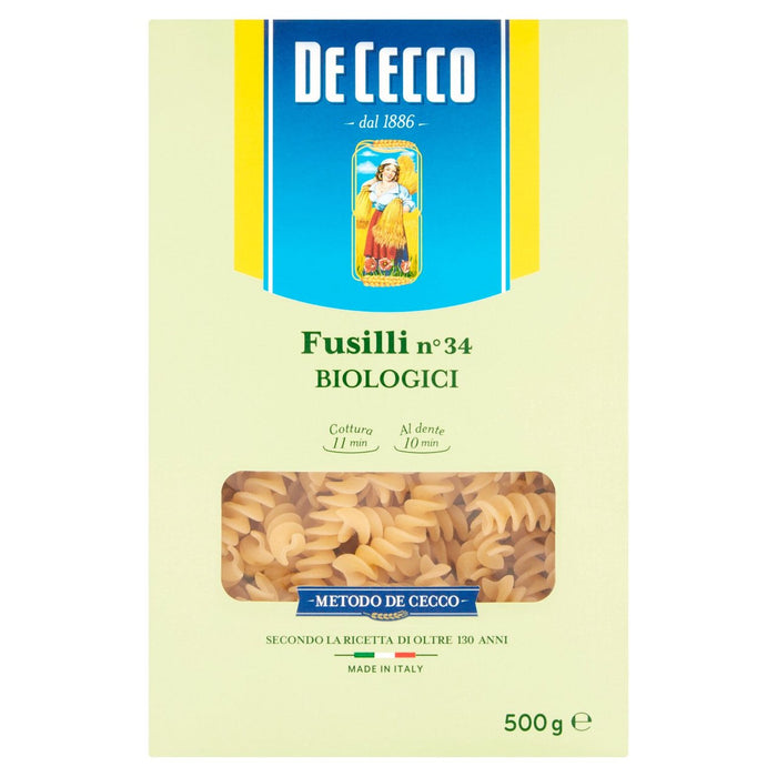 De Cecco Organic Fusilli 500g