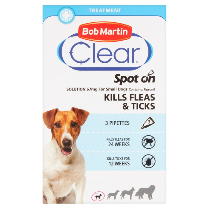 Bob Martin Flea Clear Spot On Small Dog 3 per pack