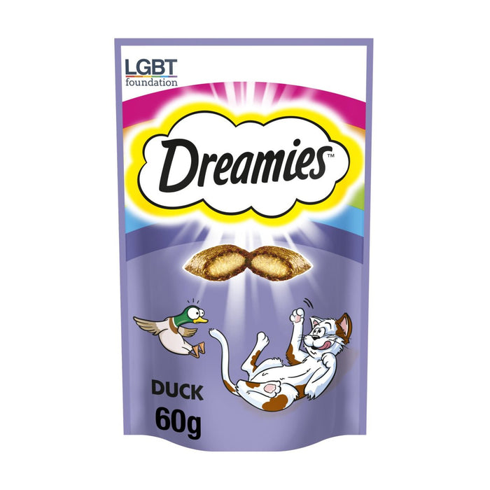 Dreamies Adult 1+ Golosinas para Gatos con Pato 60g 