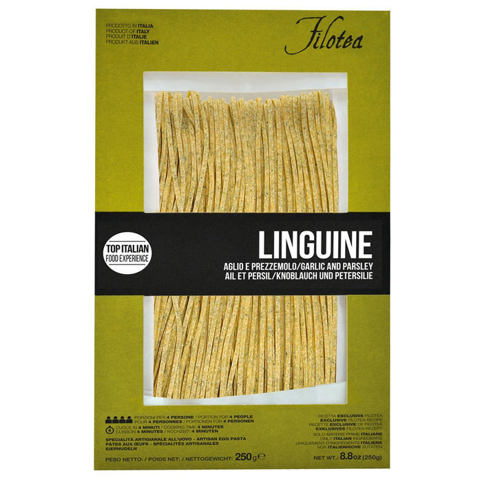 Filotea Garlic & Parsley Linguine Egg Pasta 250g