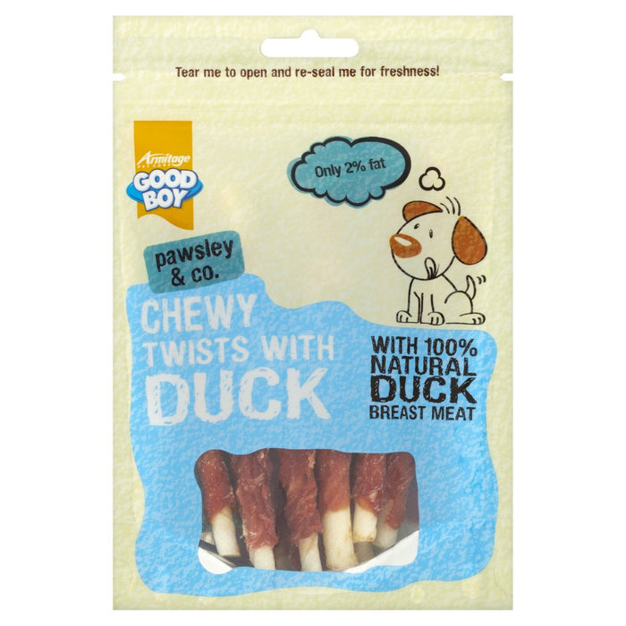 Good Boy Chewy Twists mit Entenhund -Leckereien 90g