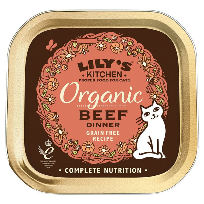 Lily's Kitchen Cena de Ternera Ecológica para Gatos 85g 