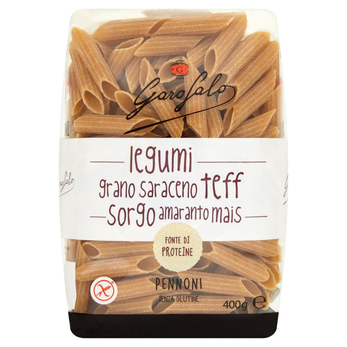 Pasta Penne sin gluten de Garofalo con legumbres y cereales 400G