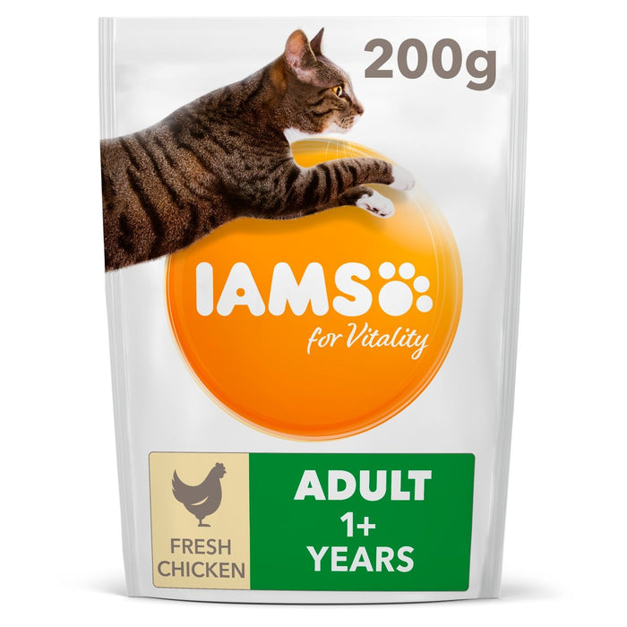 IAMS for Vitality Adult Cat Food with Fresh Chicken 200g