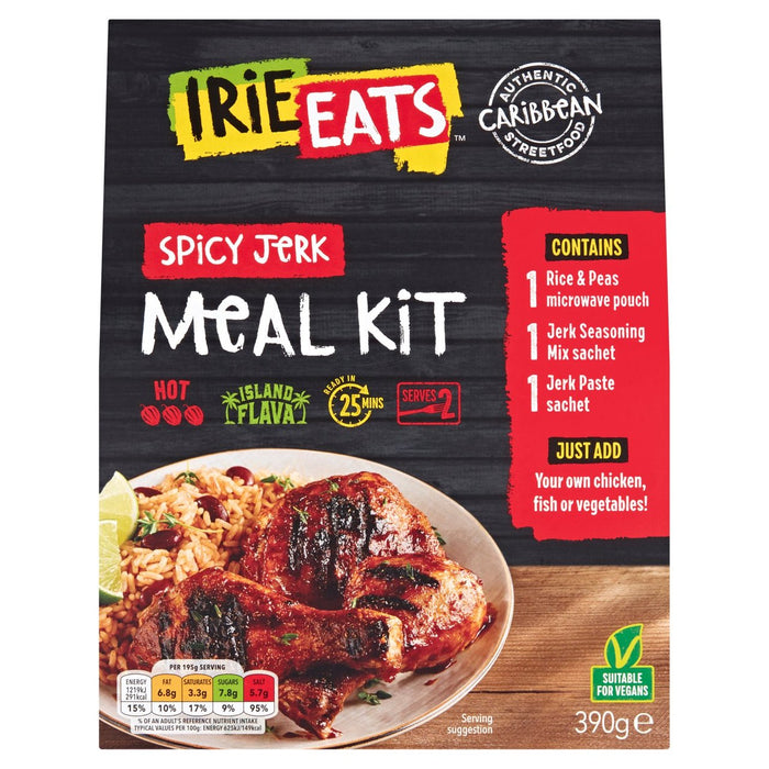 Irie come un kit de comidas jerk picante 390g