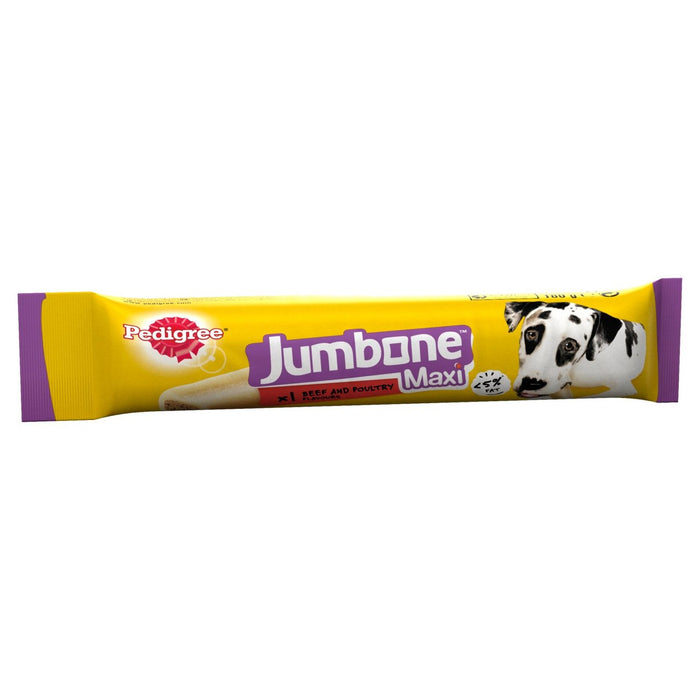 Pedigree jumbone maxi adulte grand gâterie pour chiens avec bœuf et volaille 1 mâcher 180g