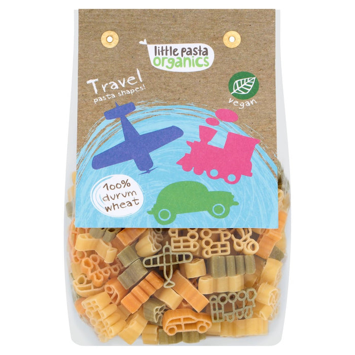 Petites pâtes de pâtes à pâtes biologiques en forme de voyage en forme de voyage 250g