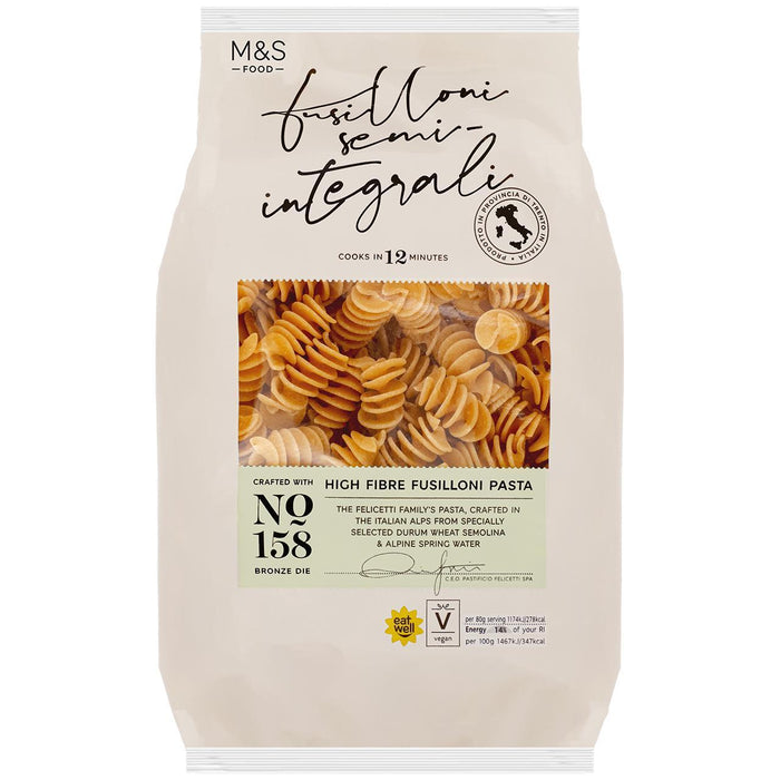 M & S Fusilloni Authentische italienische Pasta 500g