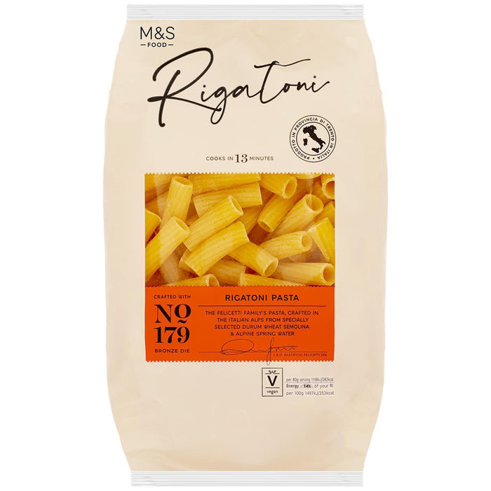 M & S in Italien Italienisch Rigatoni Pasta 500g hergestellt