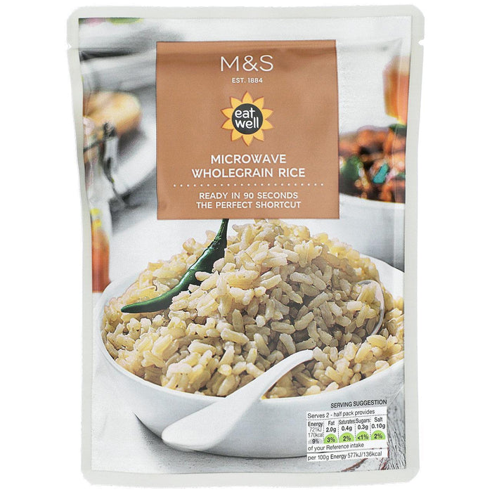 M&S Microondave WholeGrain Arroz 250G