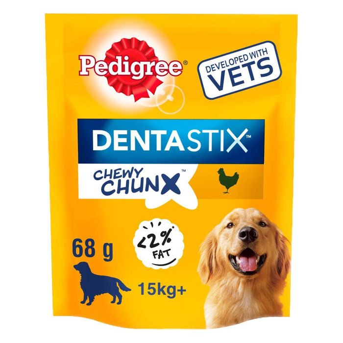 Pedigree dentastix moelleux chunx maxi adulte greffire de gâteau à la poulet 68g