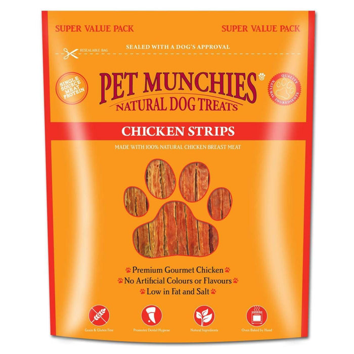 Pet Munchies Chicken Strips Dog Treats 320g