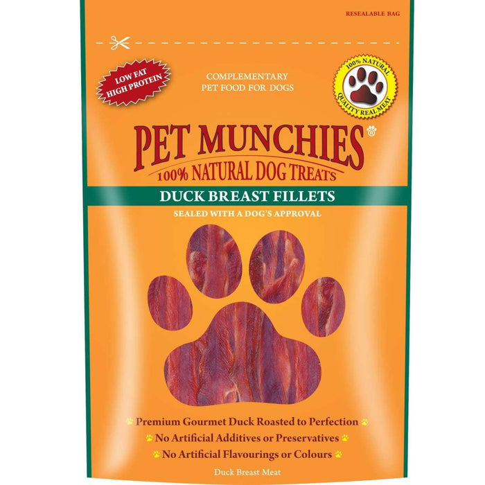 Pet Munchies 100% Natural Duck Fillet Dog Treats 80G