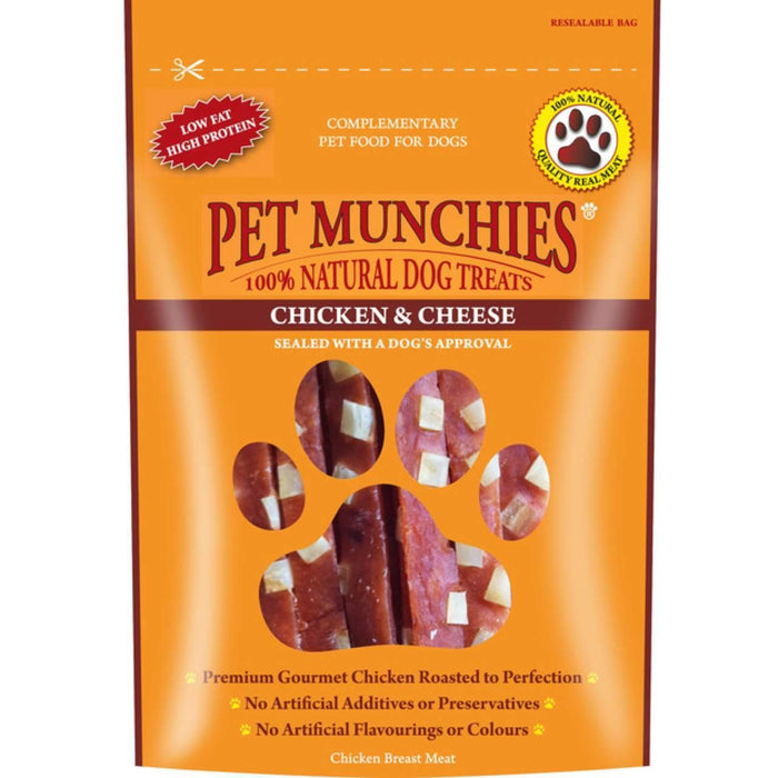 Pet Munchies Poulet et fromage Consacrés pour chiens 100g