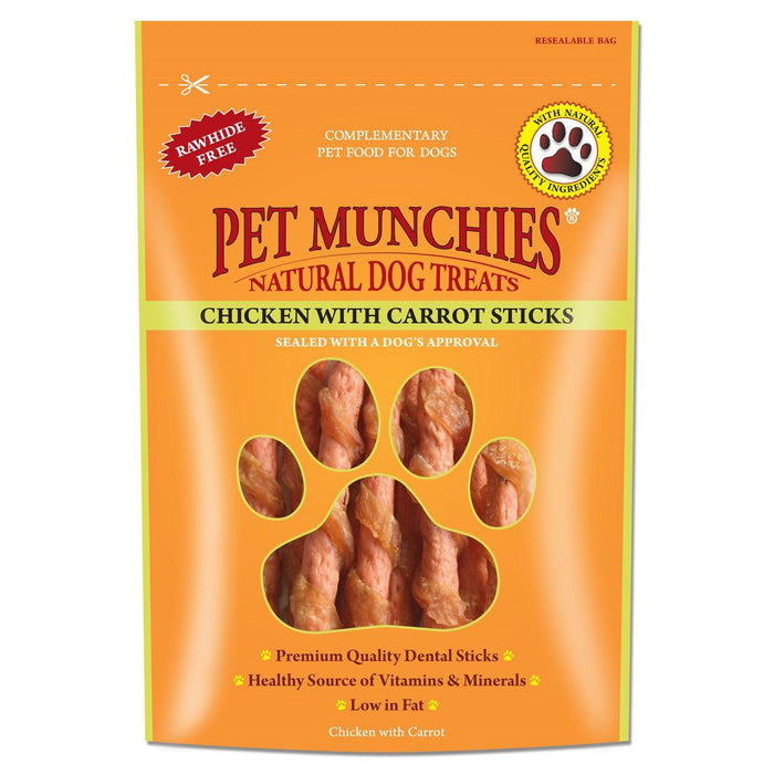 Pet Munchies Chicken with Carrot Sticks 80g