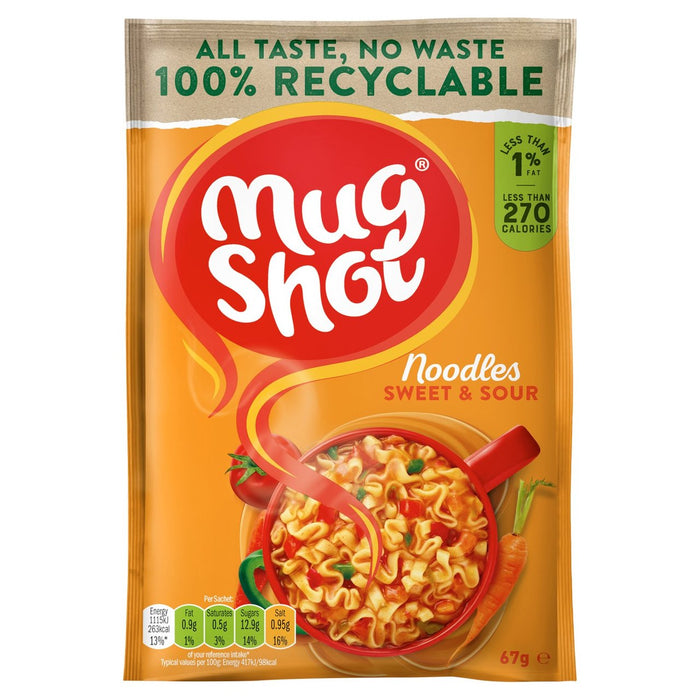 Mug Shot Spicy Sweet & Sour Noodles 67g