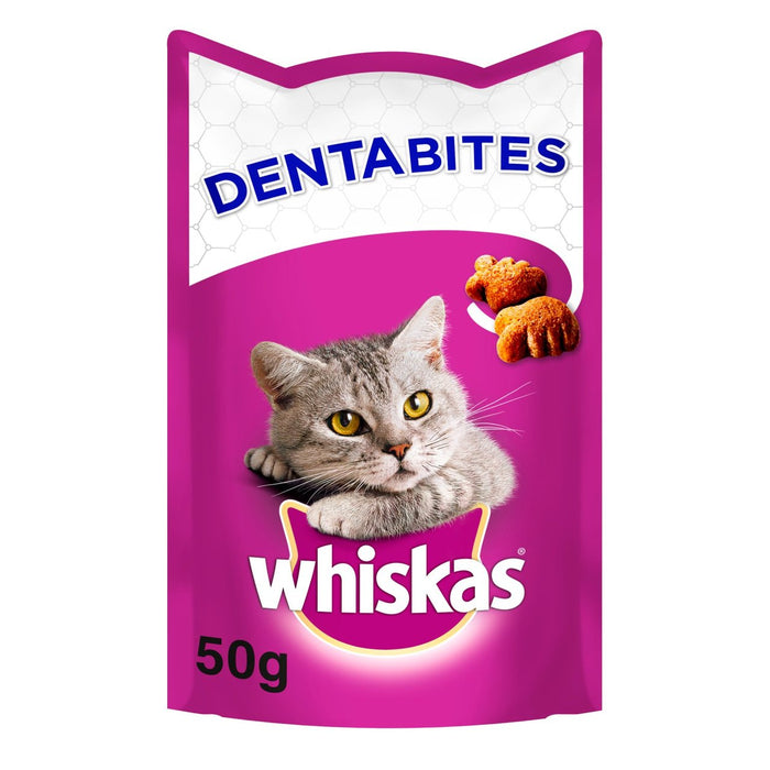 Whiskas Dentabite Erwachsene 1+ Katzendental -Leckereien mit Hühnchen 50g