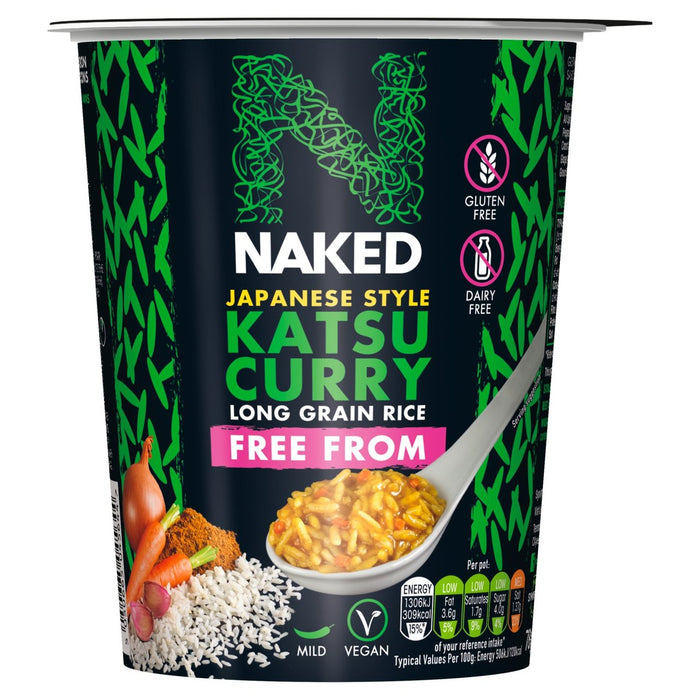 Nackter Reis frei von Katsu Curry 78G